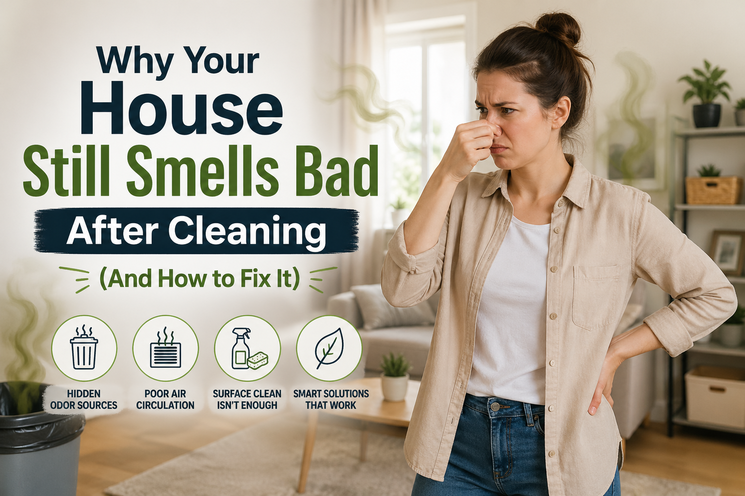 Why Your House Still Smells Bad After Cleaning (And How to Fix It)